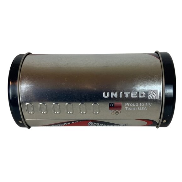 United Airlines Team USA Olympics 2016 Business Class Amenity Kit Metal Case - Picture 2 of 6